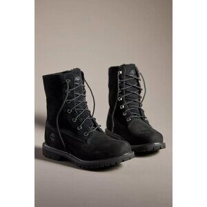 BNIB Authentic Timberland all leather roll top combat boots, size 8.5